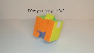 POV: you lost your 3x3