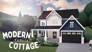 Bloxburg Speedbuild: Realistic Modern Cottage Family Home