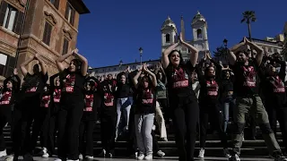 Rome : flash mob contre les violences faites aux femmes