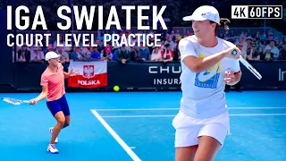 Iga Swiatek | Court Level Practice