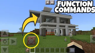 HOW TO SPAWN A HOUSE USING FUNCTION COMMANDS IN MINECRAFT!! (How to install)