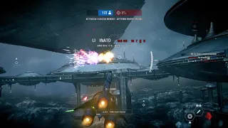 Droid Tri-Fighter interceptor 48 killstreak on Kamino - Starfighter Assault SWBF2