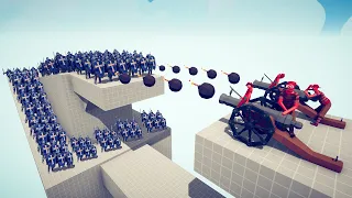 DUO BOMB CANNON GODS vs 100x UNITS - Totally Accurate Battle Simulator TABS