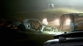 Street Outlaws - America's List - Brandon James CRASH vs Lizzy Musi!!!