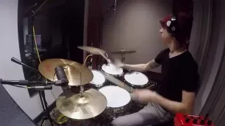 Playing drum solo over VAMP - Gianluca Pellerito (100% GoPro)