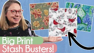 Easy Quilt Patterns for BIG Prints!