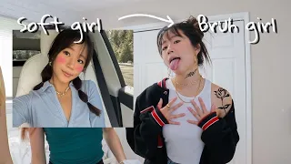 SOFT GIRL TO BRUH GIRL TRANSFORMATION