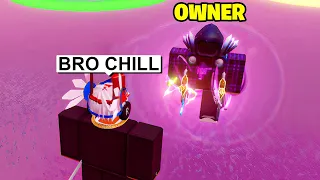 I 1v1'd The OWNER, But He Said THIS.. (Roblox Blade Ball)