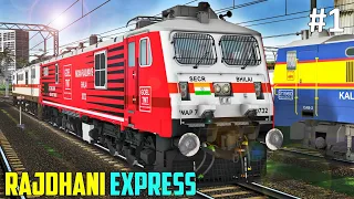 CR Rajdhani Express in Train Simulator || COUPLING + PARALLEL RACE || PC FHD GAMEPLAY : IR-MSTS 🔥