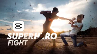 Superhero fighting editing in Capcut in Hindi | Superman vs General zod |  video editing tutorial