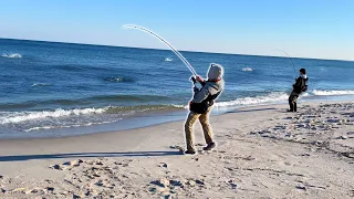 I Found the Surf Fishing JACKPOT on this New Jersey Beach!!!