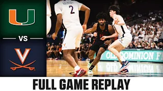 Miami vs. Virginia Full Game Replay | 2023-24 ACC Men's Basketball