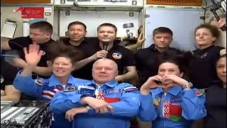 Трансляция открытия люков между кораблём «Союз МС 25» и МКС 4🚀