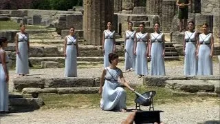 Rio Games flame lit at ancient Olympia