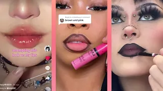 Viral lip tutorial makeup tiktok compilation