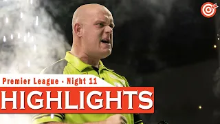 Michael Smith vs Michael van Gerwen -  Highlights - Premier League Night 11 - Birmingham