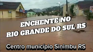 RIO GRANDE DO SUL _ MUNICÍPIO DE SINIMBU DESTRUIDA PELA ENCHENTE