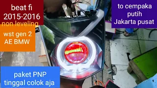 reflektor beat fi 2015-2016 wst gen 2 AE BMW non leveling sinar otomotif