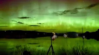 The Sky Is On Fire - Massive Aurora Australis solar storm from Tasmania - Part 3