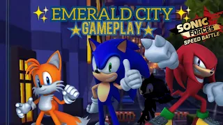 Sonic Forces Speed Battle - New Track "Emerald City" Gameplay with Team Sonic