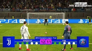 PES 2019 | Juventus vs PSG | Final UEFA Champions League (UCL) | Penalty Shootout