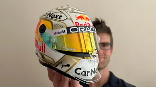 My Best Office Display - Max Verstappen Schuberth Helmet 2022 (1:2 scale)