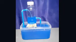 Non stop water pump without electricity using waste plastic bottle at home || Volcano