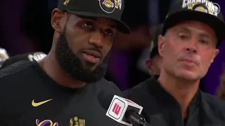 LeBron James - "I want my damn respect too." (LeBron's speech after winning his fourth Finals MVP)