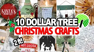 *NEW* 10 Dollar Tree CHRISTMAS DIYS!!! (save hundreds!! high-end look!)