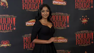 Maitreyi Ramakrishnan "Moulin Rouge! The Musical" Opening Night Red Carpet in Los Angeles