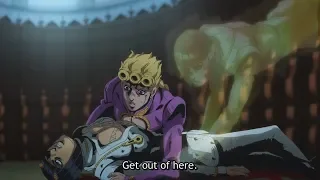 JJBA Golden Wind: Giorno heals and saves Bucciarati