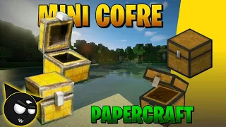 realiza este mini cofre de Minecraft papercraft / danielmx/