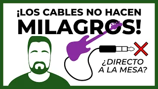 ¿Podemos conectar GUITARRAS a una mesa sin una CAJA DE INYECCIÓN? | ¡Los cables no hacen milagros!