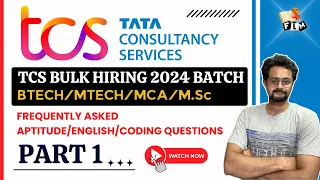 TCS NQT Preparation 2024 Part 1 | Aptitude, English & Coding Questions & Answers in Telugu | FLM