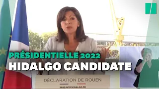 Anne Hidalgo officialise sa candidature à la présidentielle 2022