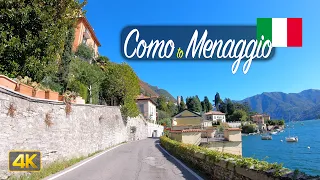 Lake Como, Italy 🇮🇹 Driving from Como to Menaggio, Italy in 4K