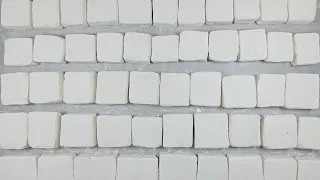 White crispy gym chalk blocks crushing | Crunchy | Oddly Satisfying | ASMR