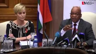 Charlize Theron meets with Zuma on HIV