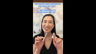 How to use a needle and syringe to deliver medication from a vial e.g. "Mounjaro" Dr. Angela Kwong