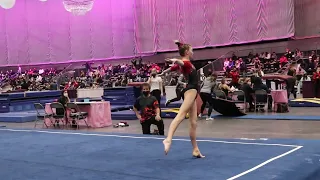 Paige Tredwell 1st Place Floor Long Beach Open 2022 Wildfire Gymnast Level 9