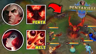 WHEN SWAIN ULT GETS THE INSTANT PENTAKILL IN ARAM! - League of Legends