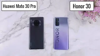 Huawei Mate 30 Pro VS Honor 30 || Speed Test Comparison ||【Known Mobile】