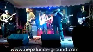 Mukti Shakya with others at Himalayan Blues