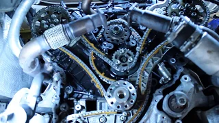 Audi VW Porsche A6 Q7 Touareg Cayenne  3.0tdi timing chain replacement | ENG sub