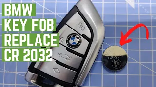 How to Change BMW Key Fob Battery - 5 Series BMW 530e etc.