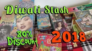 Diwali Firecracker Stash 2018 worth ₹13,000 | shots 240 | Cock Brand, sony fireworks, Etc