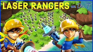 maxed LASER RANGERS on Dr. T 😎 Are they good? - BOOM BEACH update/gameplay/operation strategy/tips