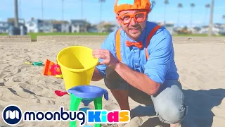 BLIPPI | Apprends les Couleurs et Apprends à Compter à la Plage | Vidéos Éducatives | Pour Enfants