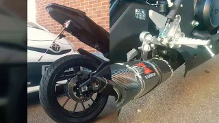 Yamaha MT 125 Black Widow Exhaust Low Level CC30T