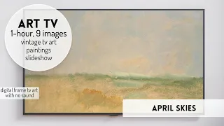 Spring Art Slideshow Landscape Paintings Seascape Vintage TV Art Gallery Framed Frame TV Art #tvart